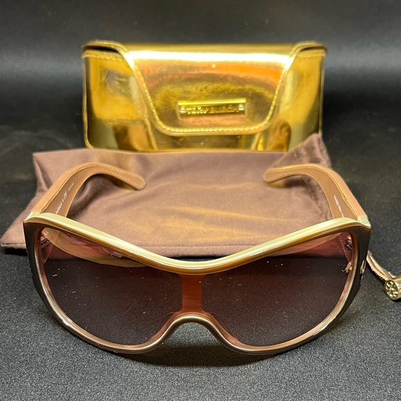 Tory Burch Accessories - Tory Burch TY700 2Q (Tory Burch brown leather wraparound sunglasses TY7002Q)
